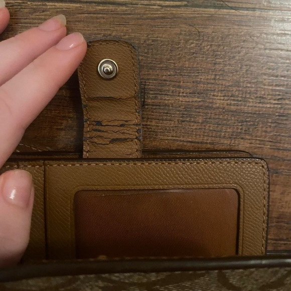 Coach Signature PVC Compact Wallet - Picture 5 of 7